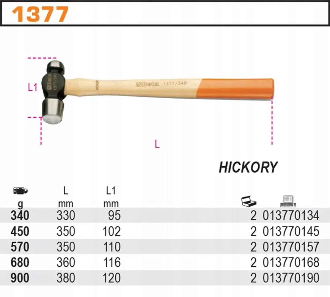 Beta Kloofhamer 450g Model 1377/450