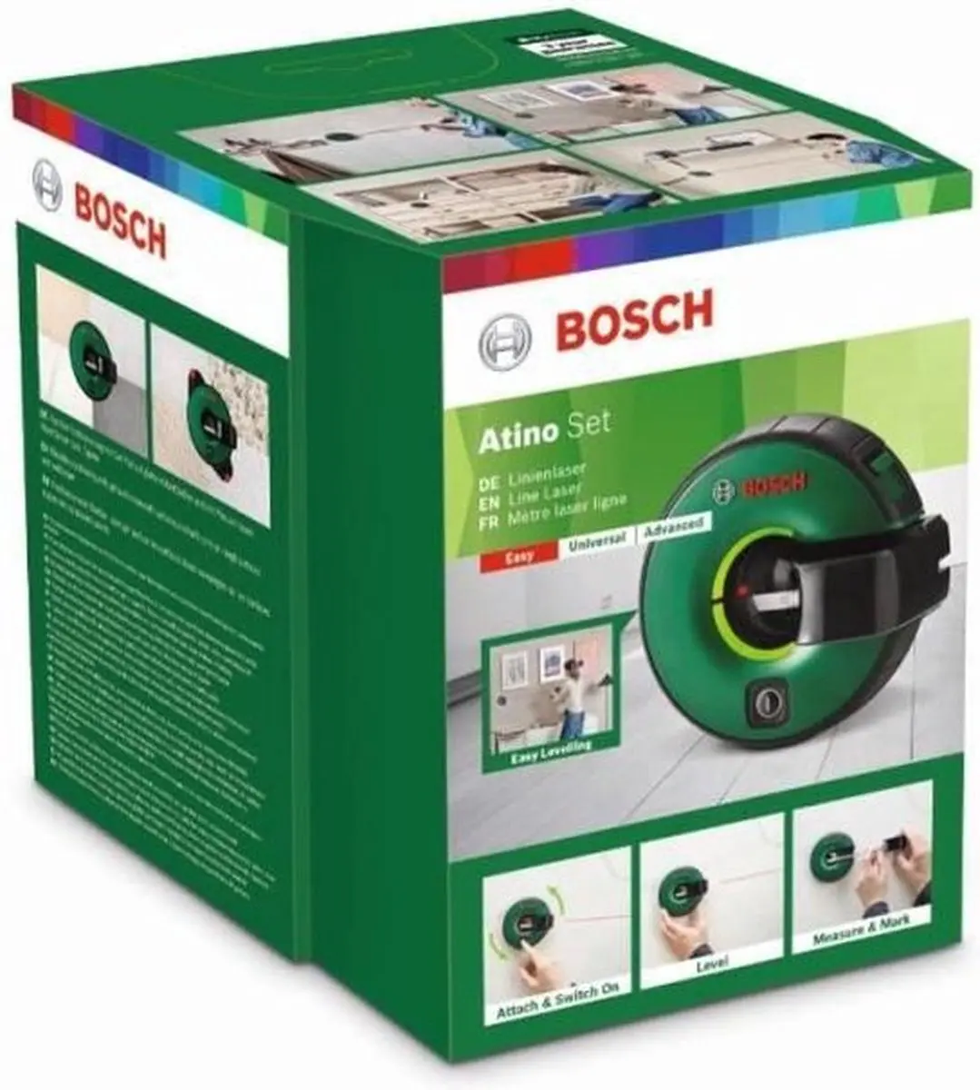 Bosch Atino Lijnlasermeter - Set met meetlint 1,5m