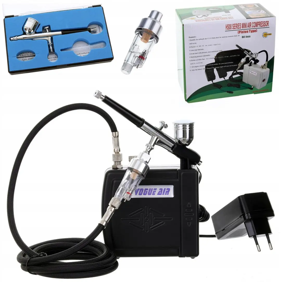 Technic Minicompressor & Airbrush Set Modelbouw