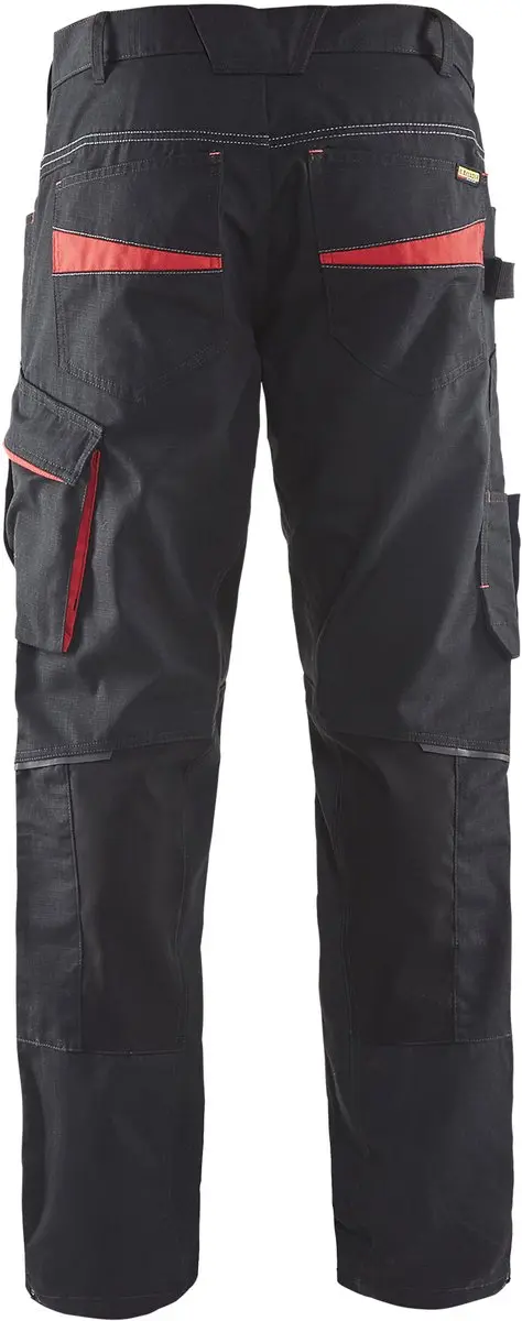 Blåkläder Service Werkbroek 1495-1330 - Zwart/Rood - Maat 50