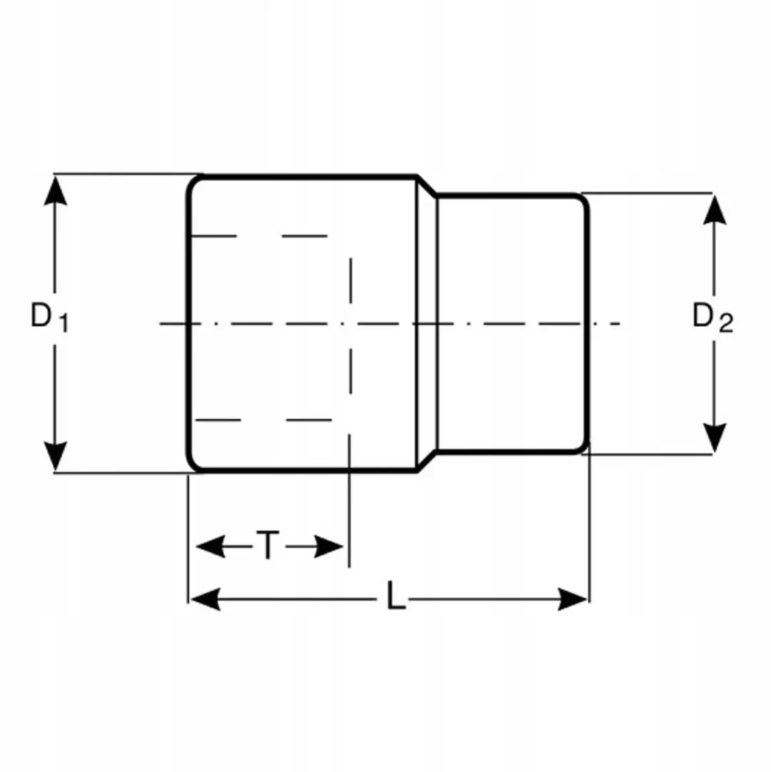 Bahco 1/4" Dopsleutel 13mm Zeskant - Dunwandig Verlengd