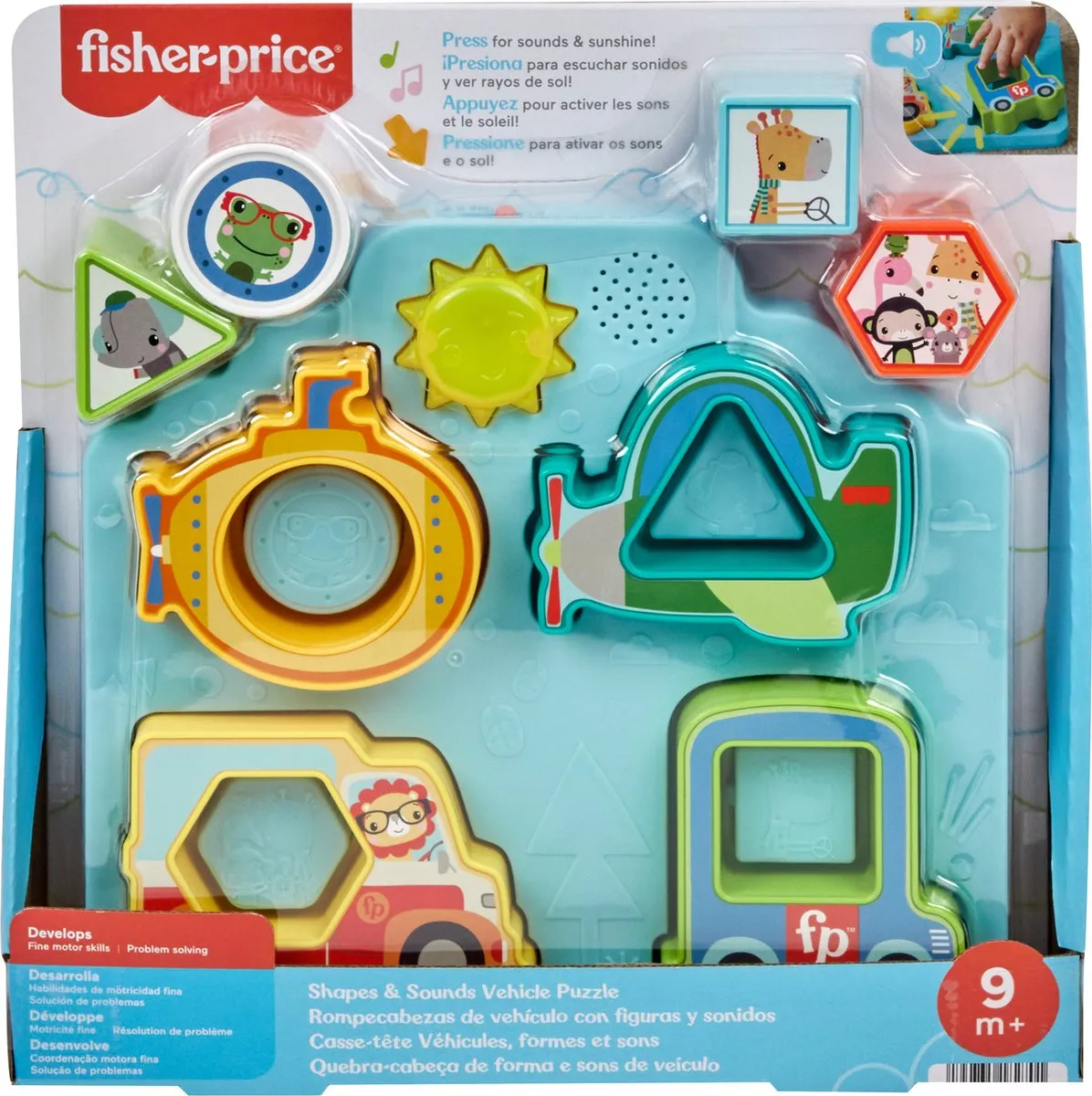 Fisher-Price Shapes & Sounds Vehicle Puzzel - Multicolor
