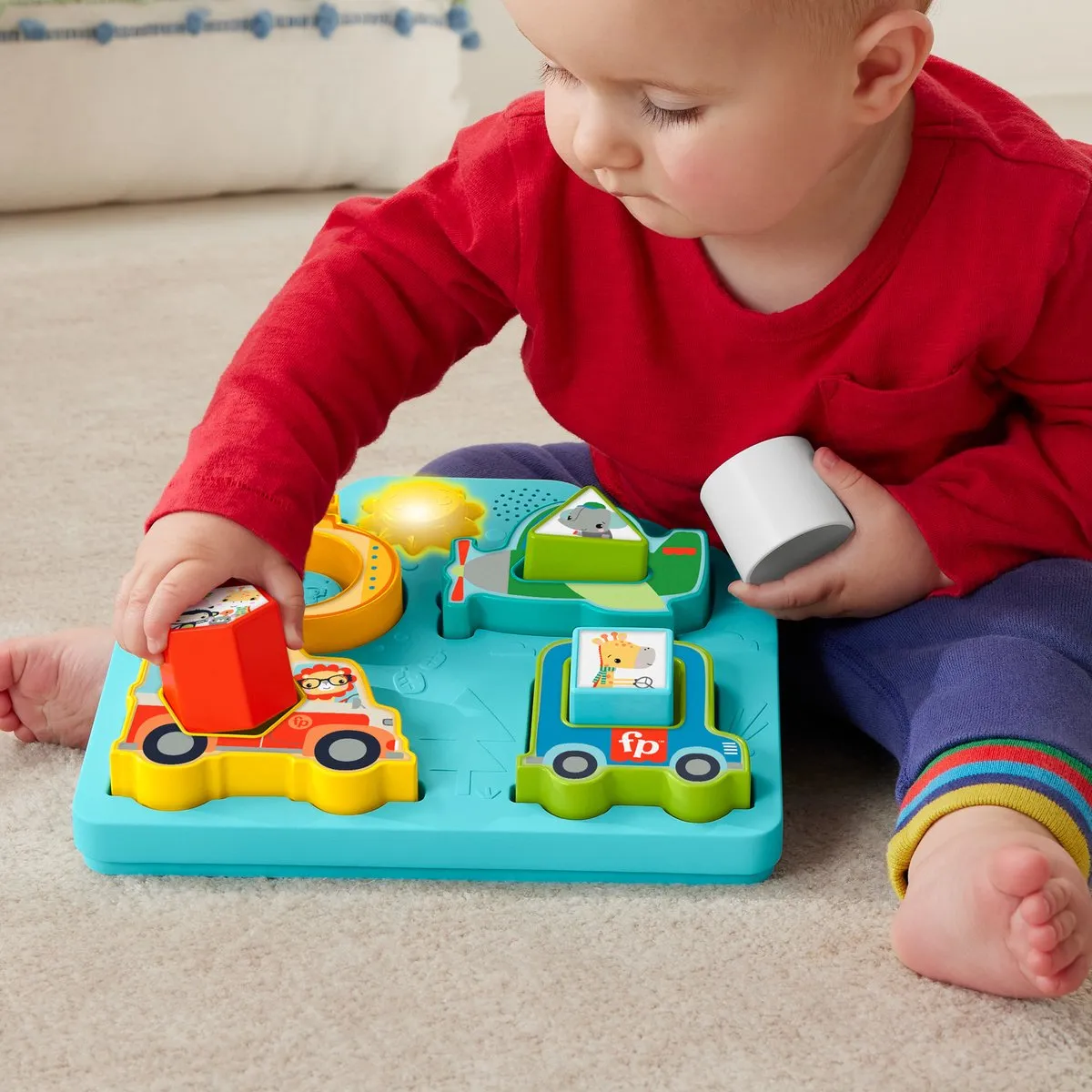 Fisher-Price Shapes & Sounds Vehicle Puzzel - Multicolor - afbeelding 6 van 6