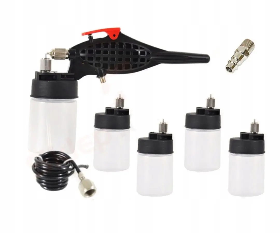 Technic Aerograaf 0,5mm Modelbouw - met slang en 5 reservoirs
