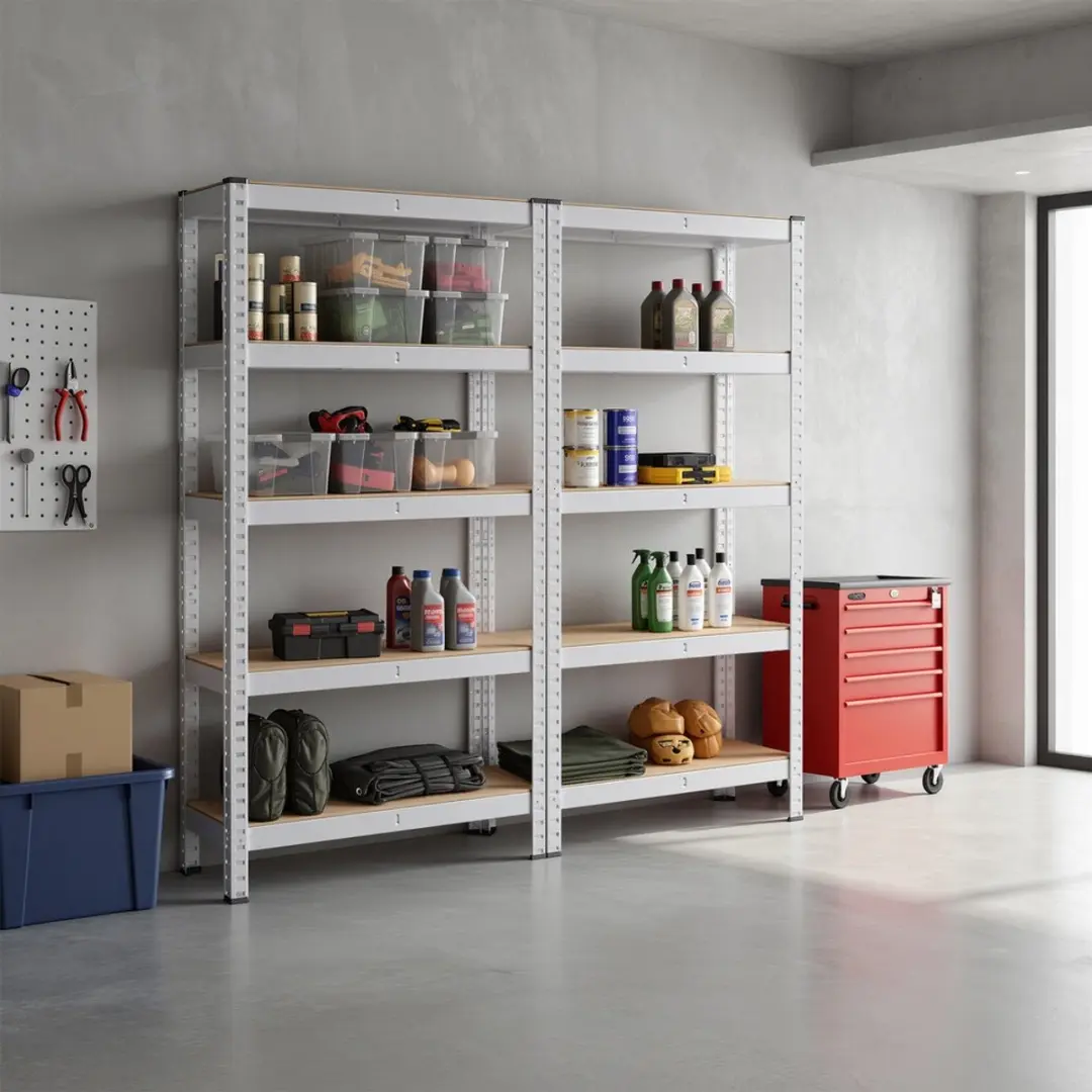 Songmics Stellingkast Opbergrek - 2 Stuks - Zilver