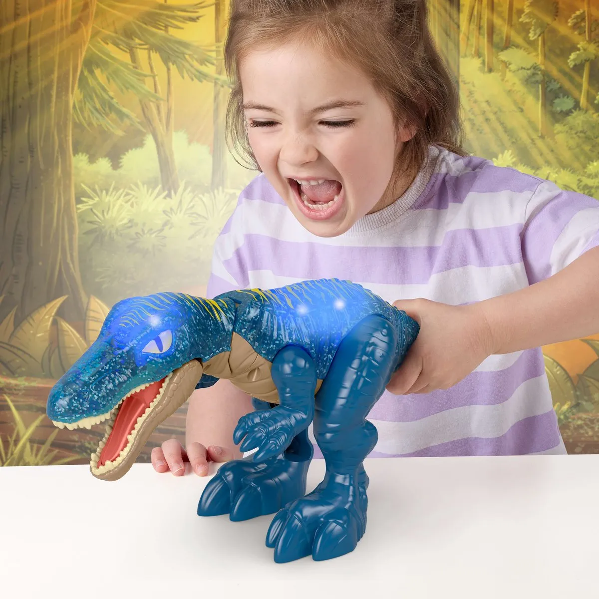Mattel ImaginEXT Jurassic World Growl & Glow Baryonyx - Multicolor