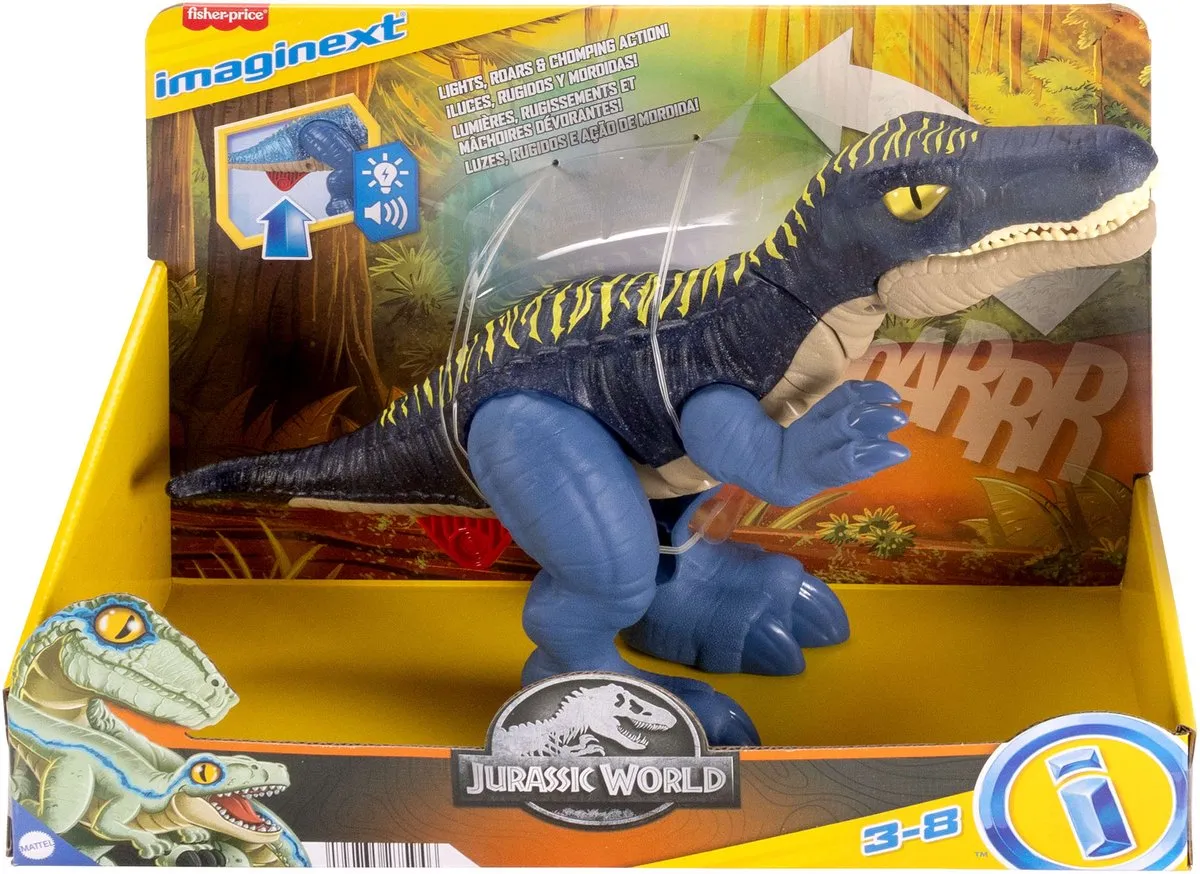 Mattel ImaginEXT Jurassic World Growl & Glow Baryonyx - Multicolor
