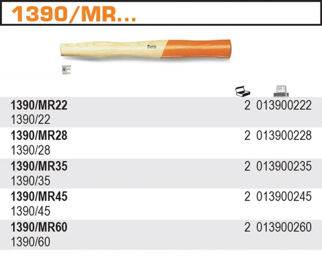 Beta Hamersteel 1390MR/22 - 1 Stuk