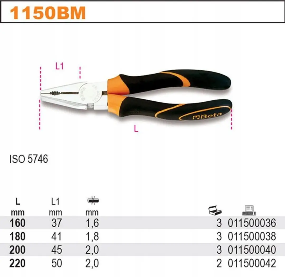 Beta Universele Combinatietang 200mm