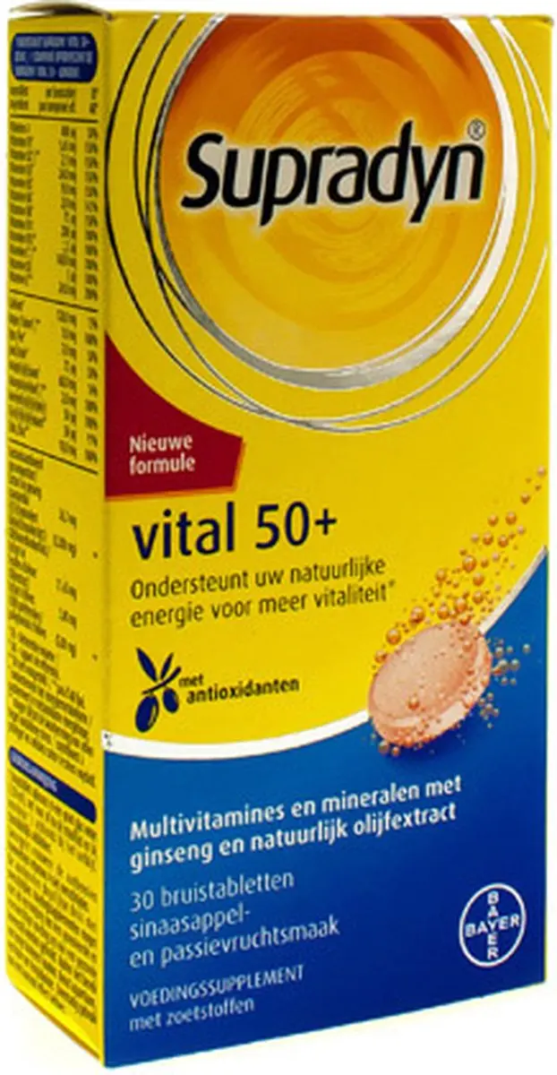 Bayer Supradyn Vital 50+ Bruistabletten - 30 Stuks