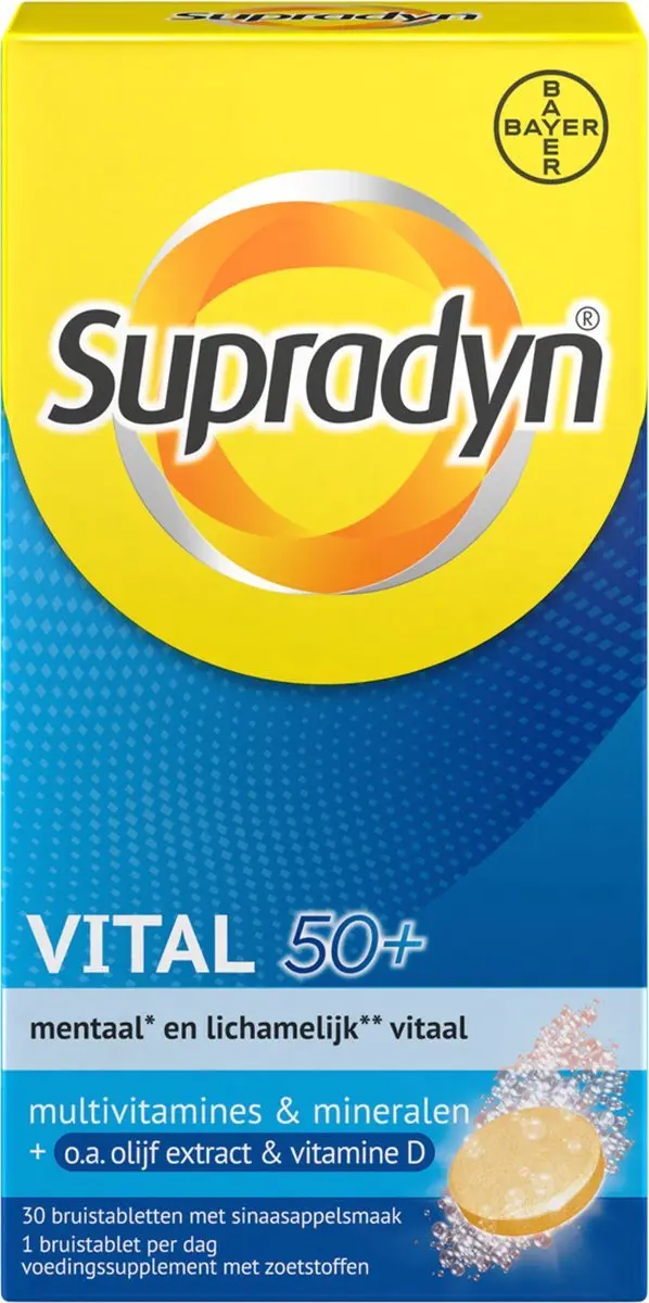 Bayer Supradyn Vital 50+ Bruistabletten - 30 Stuks