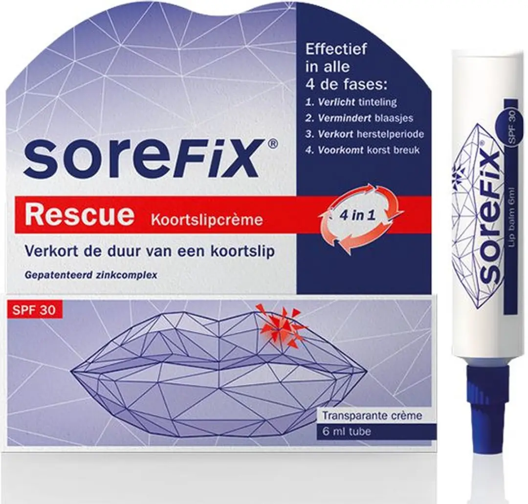 Sorefix Rescue Koortslipcreme 6ml