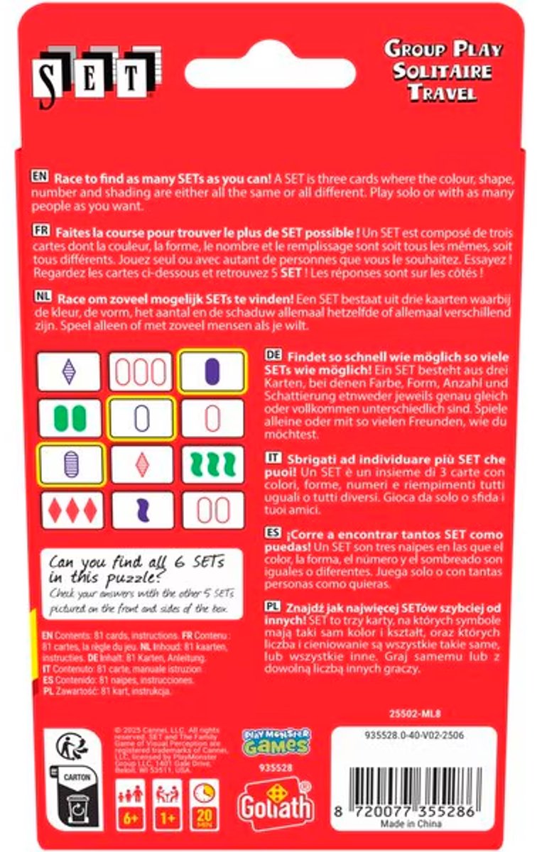 Goliath SET Kaartspel - Pocket Editie - Reisvariant - Reisspel