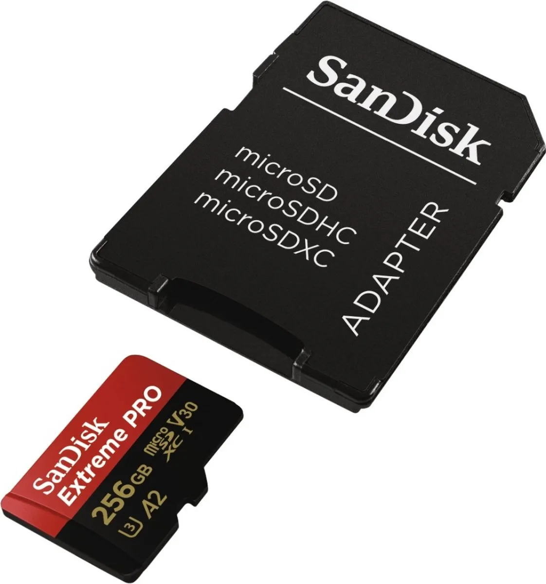 SanDisk Extreme Pro Micro SDXC SDSQXCZ-256G 256GB - met adapter