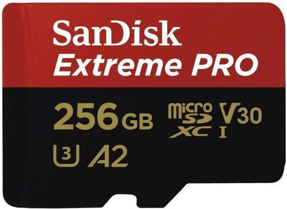 SanDisk Extreme Pro Micro SDXC SDSQXCZ-256G 256GB - met adapter
