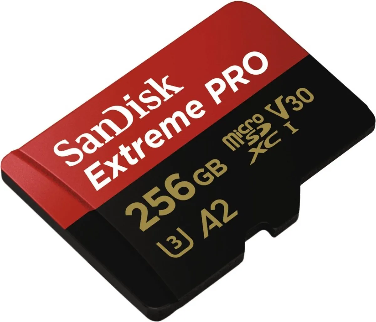 SanDisk Extreme Pro Micro SDXC SDSQXCZ-256G 256GB - met adapter - afbeelding 6 van 6