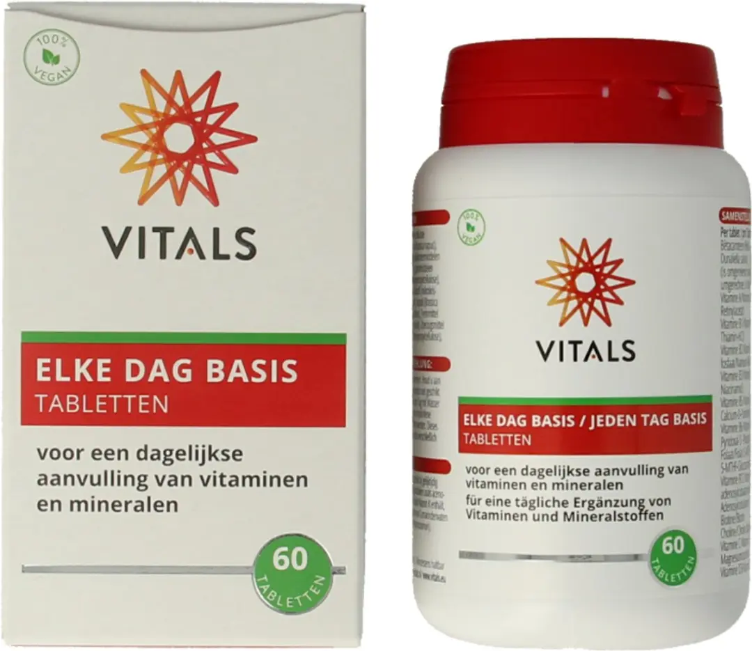Vitals Elke Dag Basis Multivitamine 60 tabletten