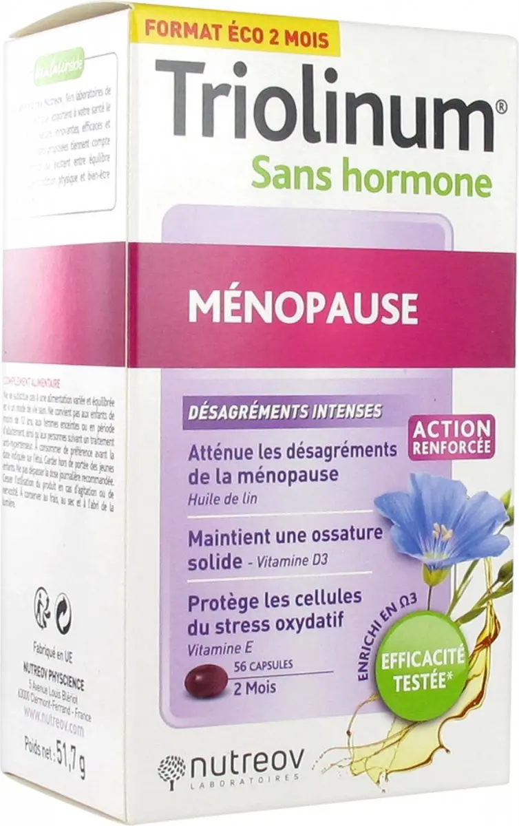 Nutreov Triolinum Hormoonvrije Menopauze Capsules