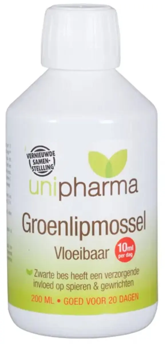Unipharma Groenlipmossel Vloeibaar 2x200ml