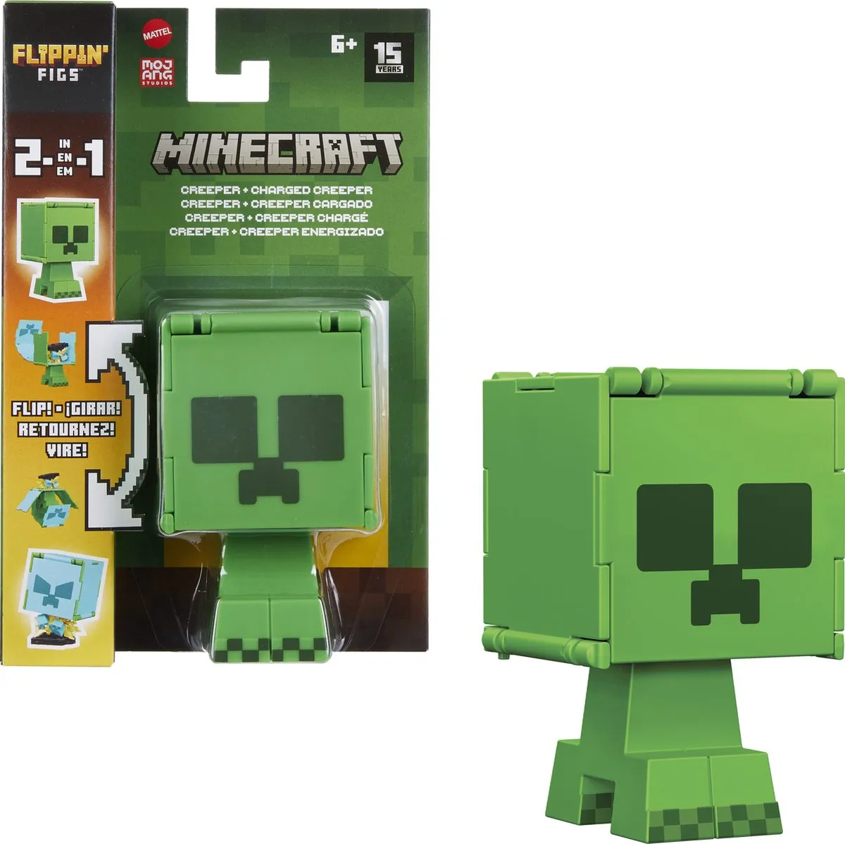 Mattel Minecraft Flippin Figs Assorti - 4 Spelers
