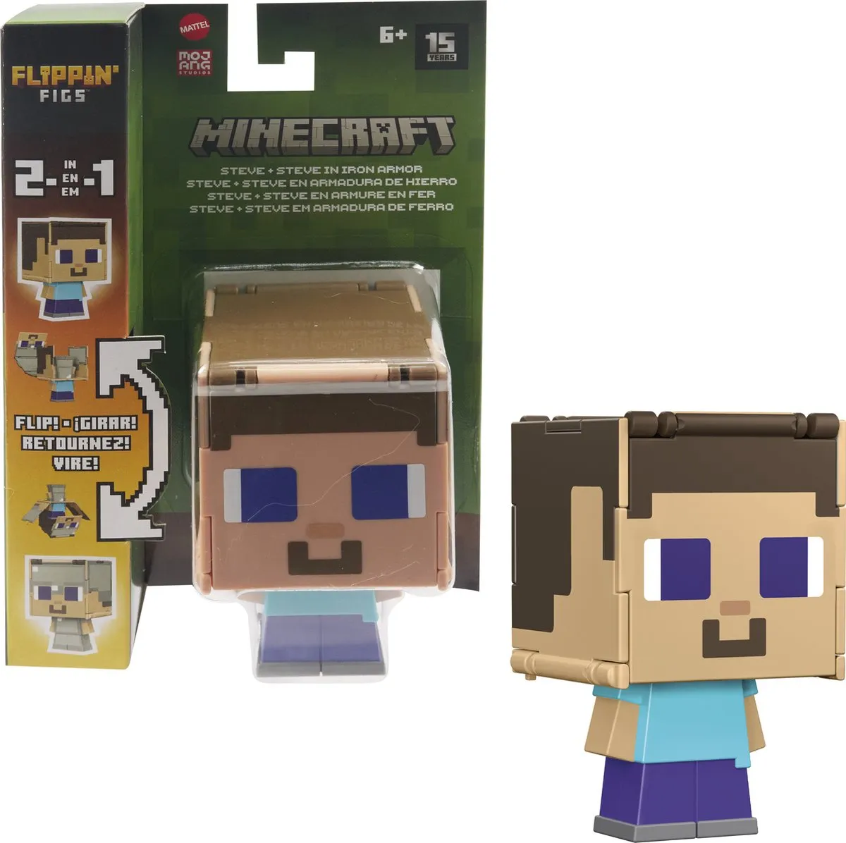 Mattel Minecraft Flippin Figs Assorti
