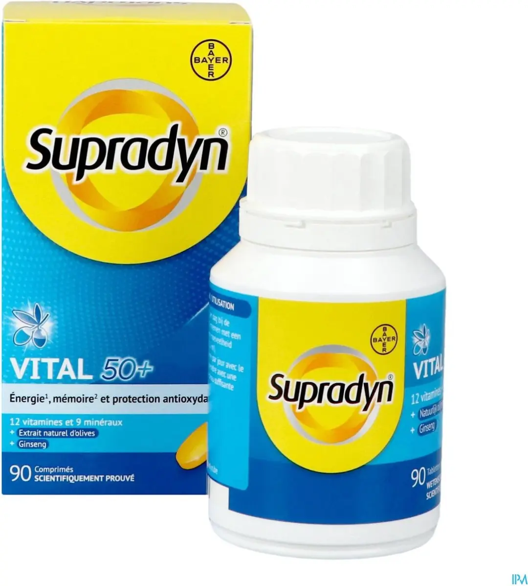 Bayer Supradyn Vital 50+ Filmomhulde Tabletten 90 Stuks