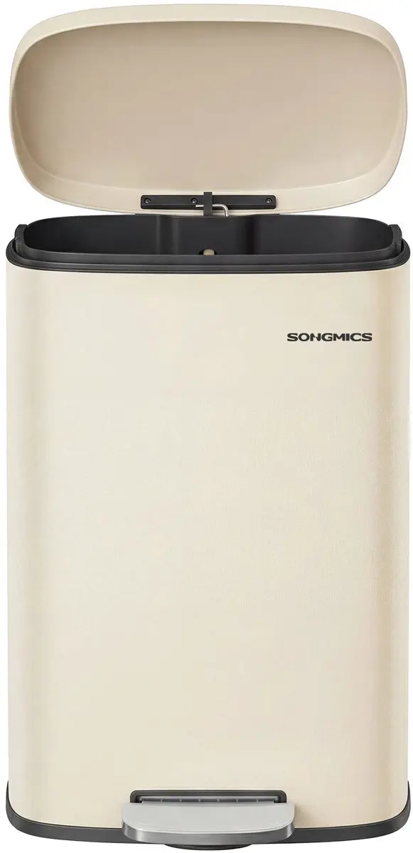 Songmics Keukenafvalbak 50L - Beige - afbeelding 2 van 6