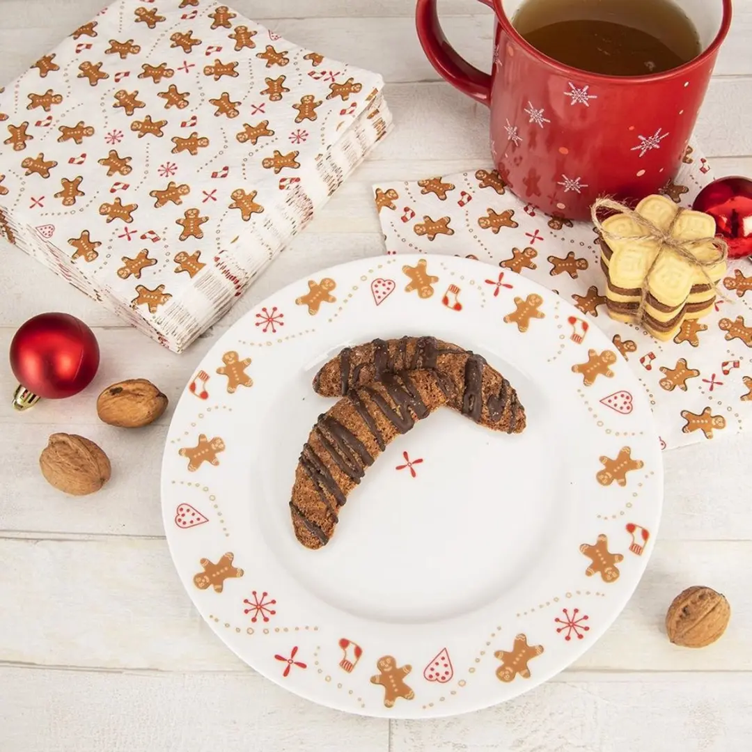 Orion Porseleinen Dessertschaal 20cm - Plavormig - Wit