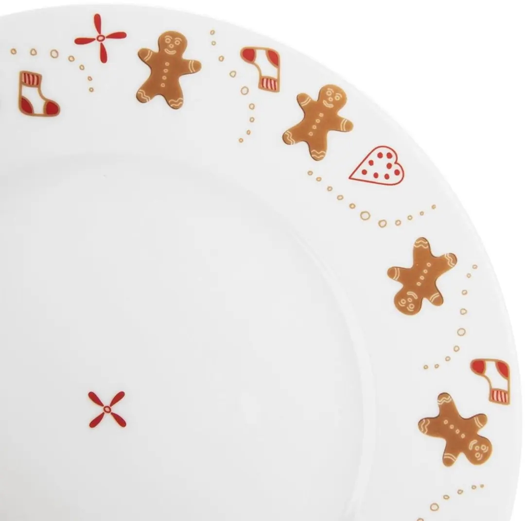 Orion Porseleinen Dessertschaal 20cm - Plavormig - Wit