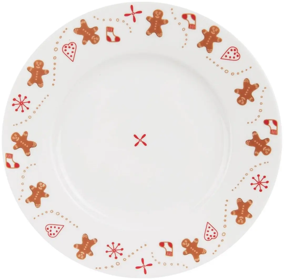 Orion Porseleinen Dessertschaal 20cm - Plavormig - Wit