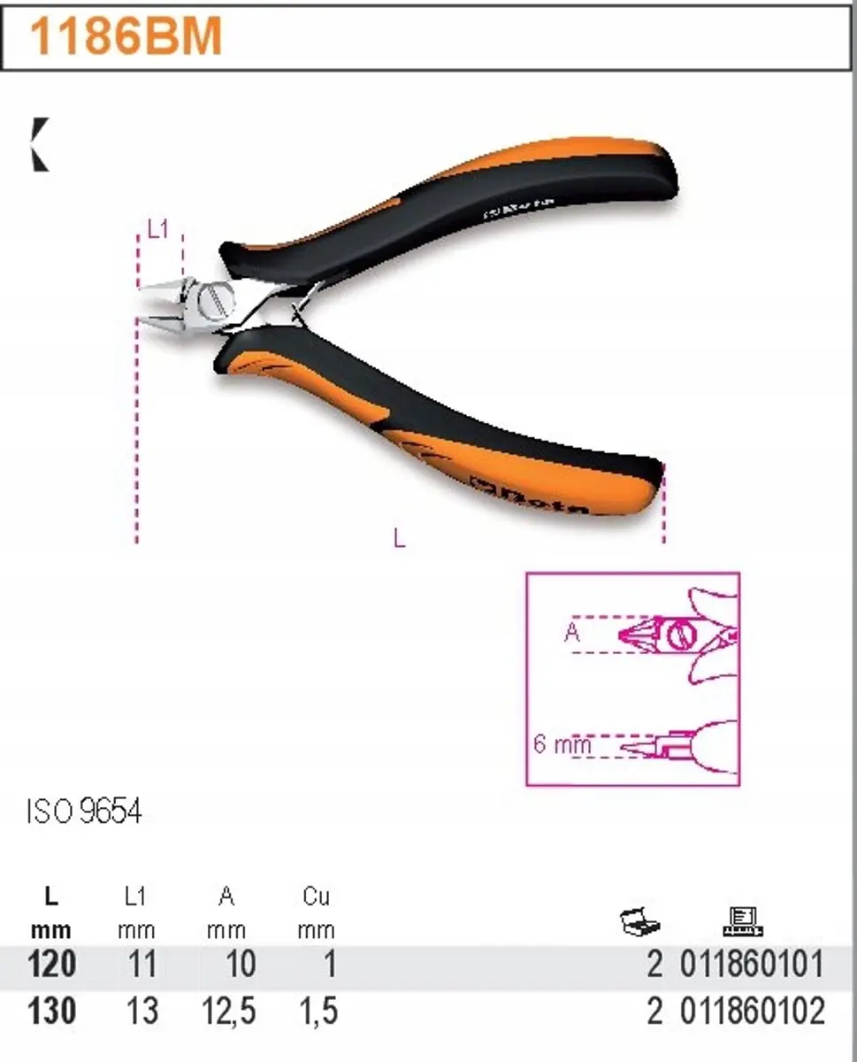 Beta Zijnijtang 120mm Composiet Handvat