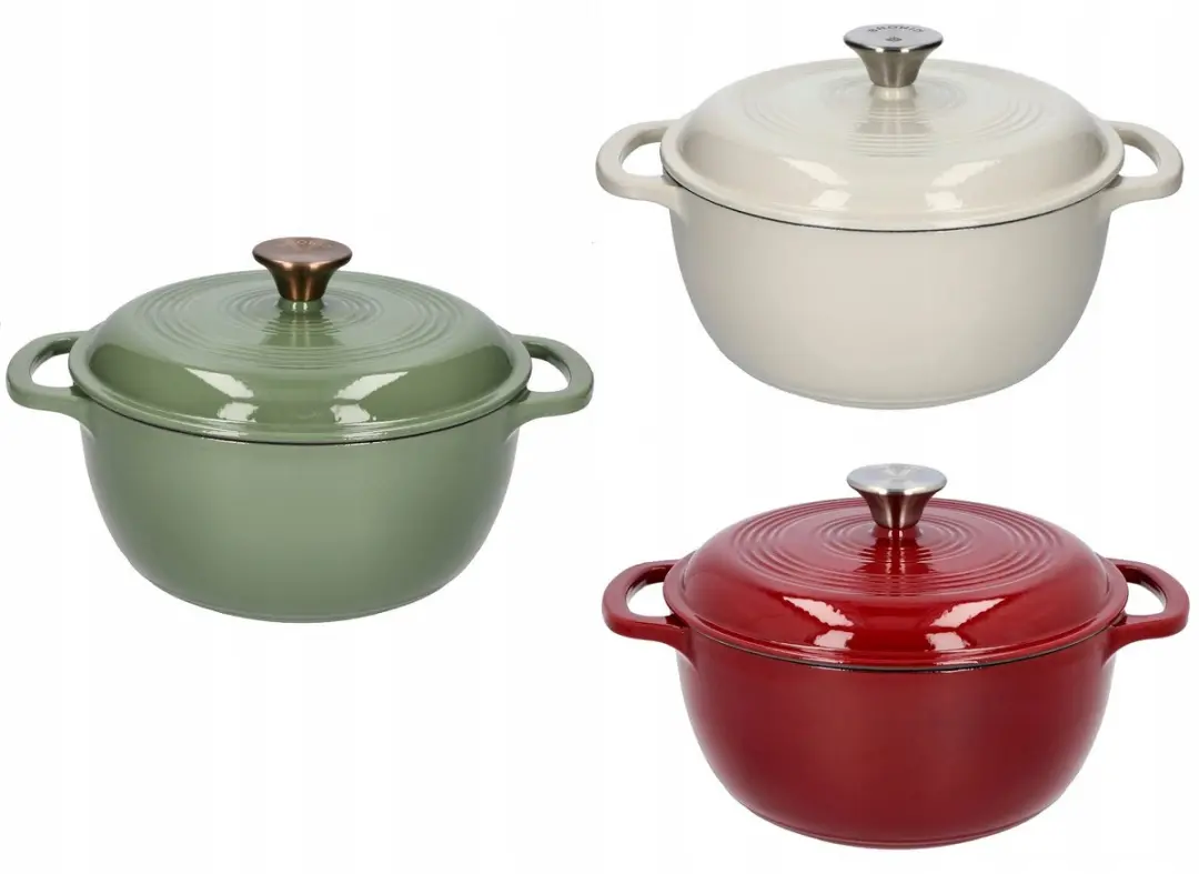 Browin Gietijzeren Emaille Pan 28cm - 5,8L - Ecru