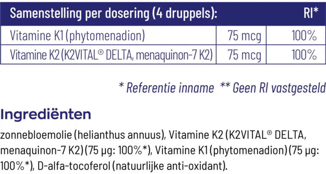 Vitakruid Baby Vitamine K - 2x10ml