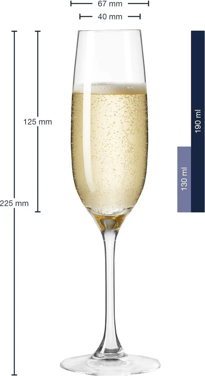 Leonardo Champagneglazen 0.19l - 6 Stuks