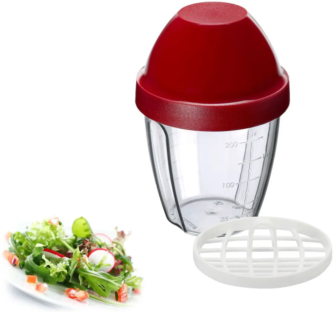 Westmark Salad Dressing Shaker 0.25L - Rood/Doorziend