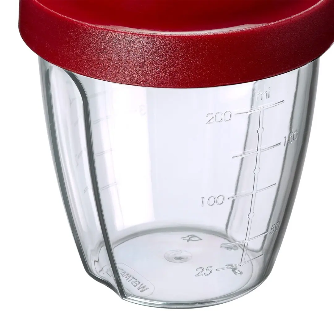 Westmark Salad Dressing Shaker 0.25L - Rood/Doorziend