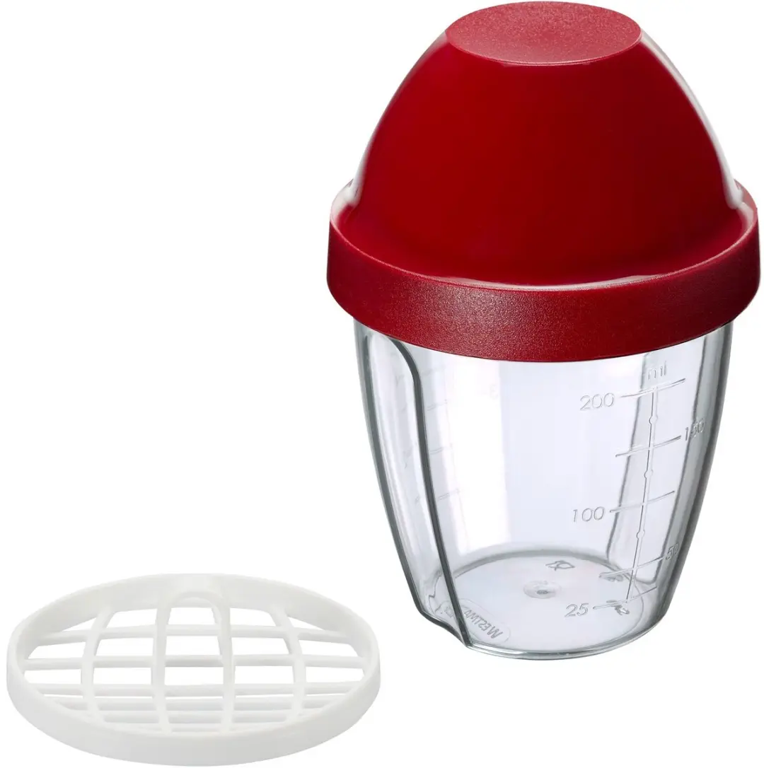 Westmark Salad Dressing Shaker 0.25L - Rood/Doorziend