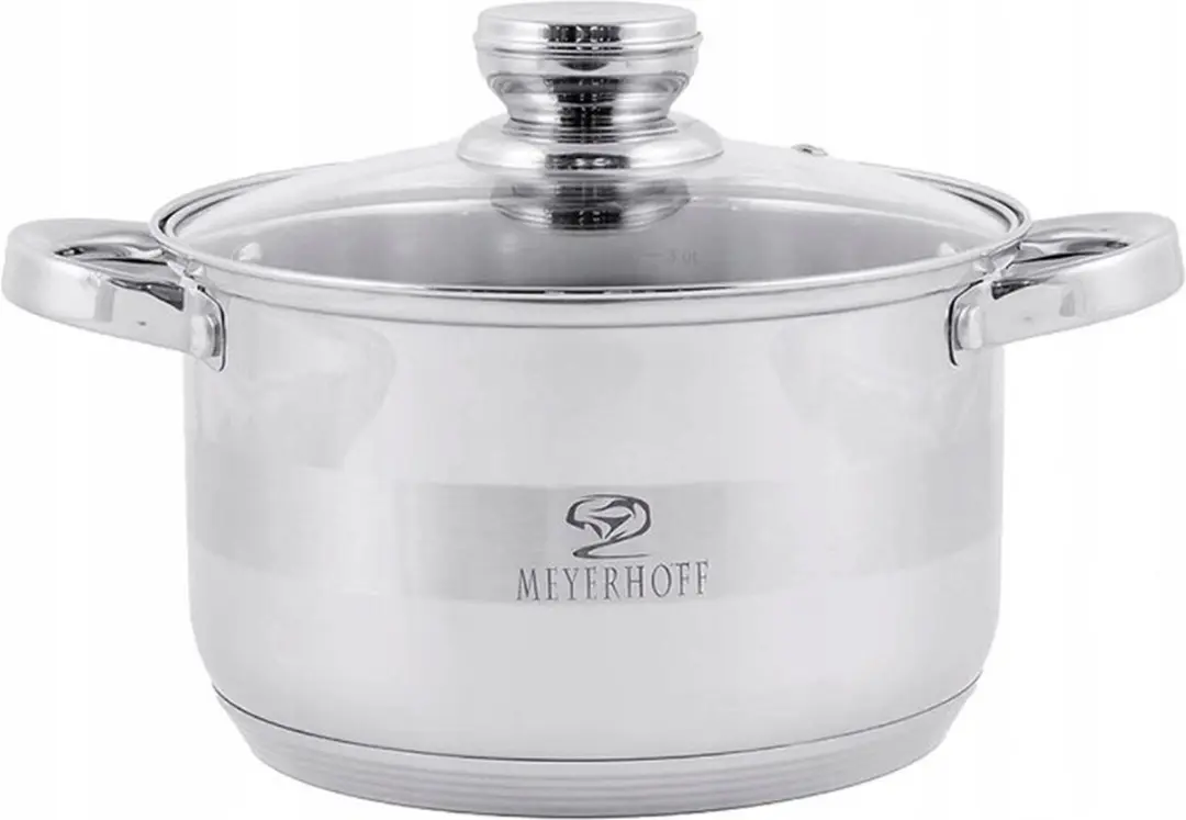 Meyerhoff Kookpan 22cm 4L - Inductie/RVS - Zilverkleurig