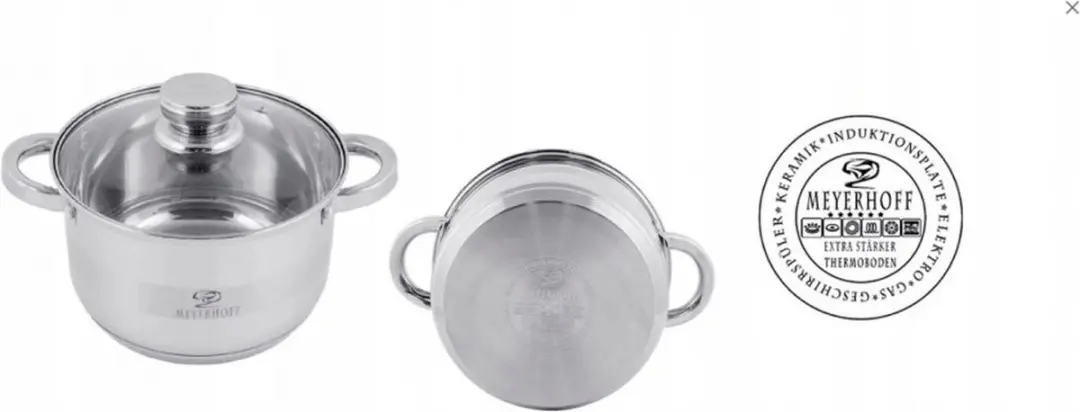 Meyerhoff Kookpan 22cm 4L - Inductie/RVS - Zilverkleurig
