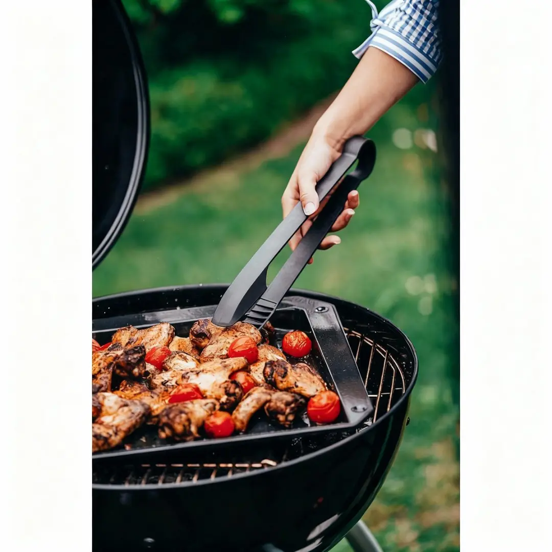 Fackelmann Barbecue Tang 32,5cm - Zwart - afbeelding 3 van 6