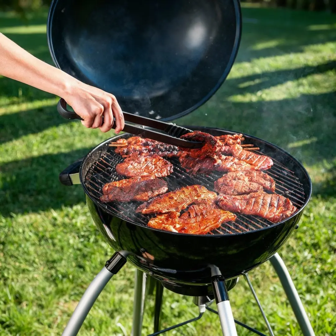 Fackelmann Barbecue Tang 32,5cm - Zwart - afbeelding 6 van 6
