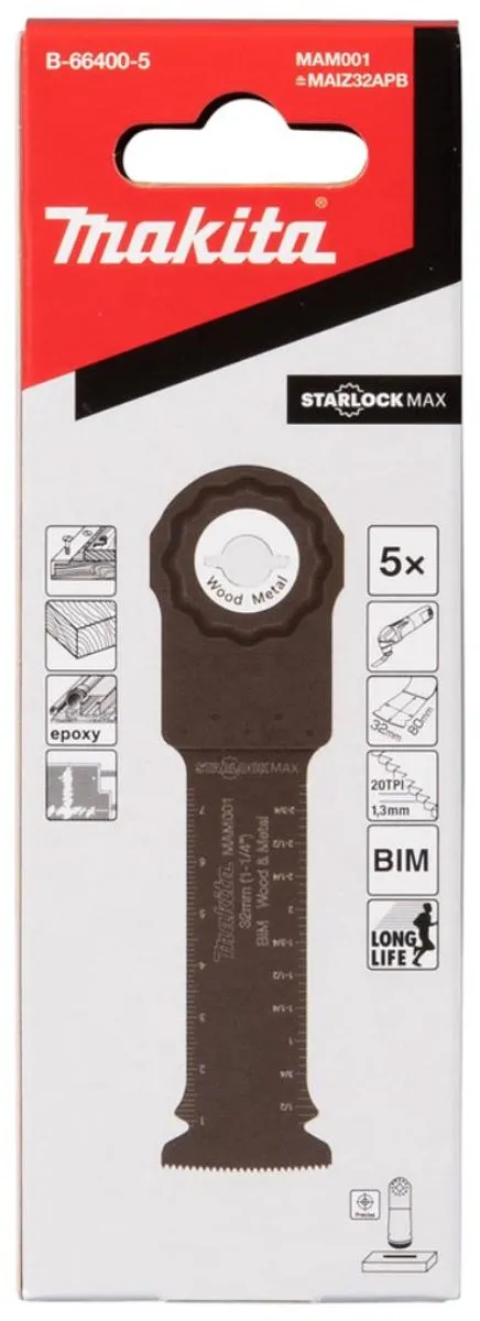 Makita MAM001 Invalzaagblad 32mm - 5 Stuks