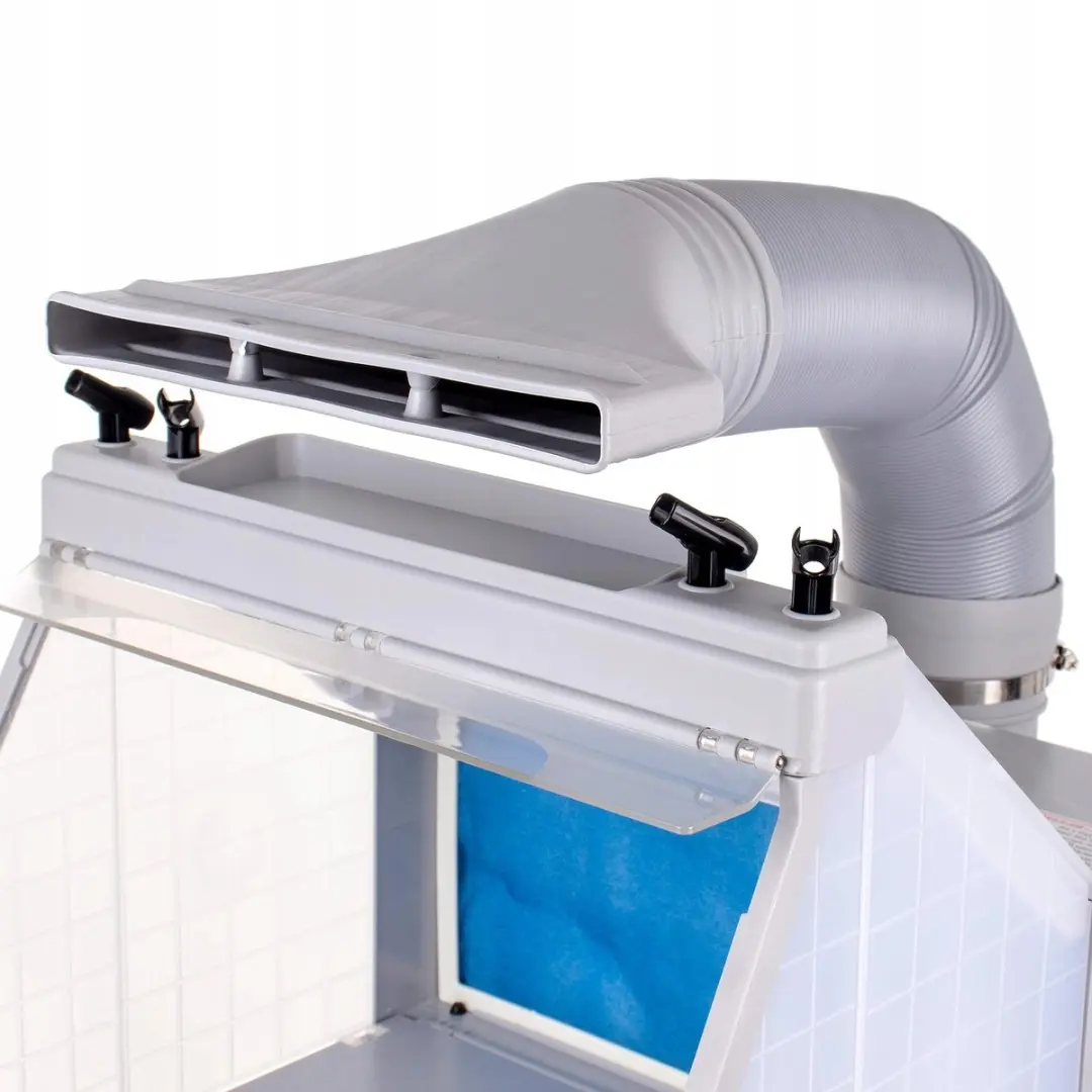 Technic Spuitcabine met LED-verlichting - 4 Aerograafhouders
