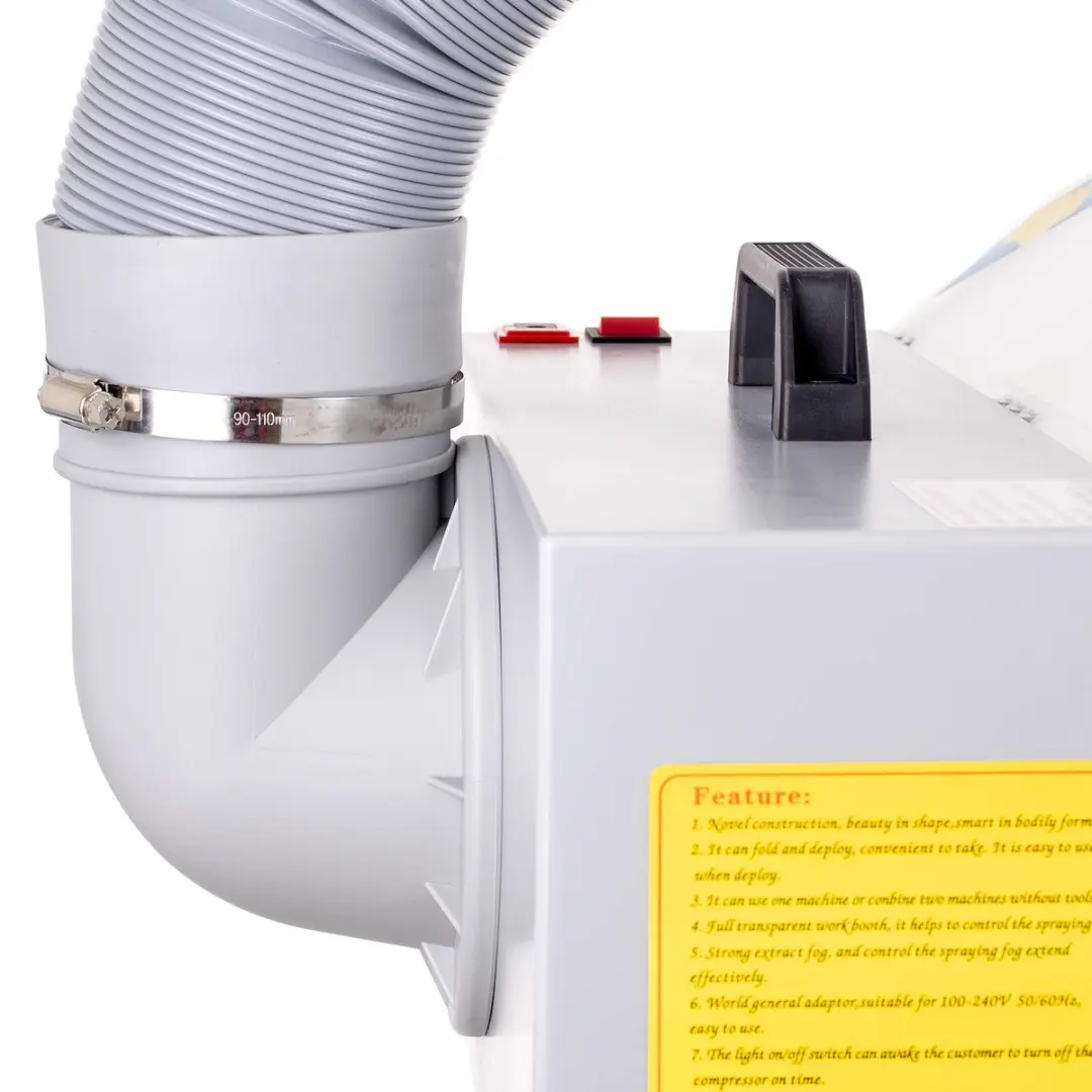 Technic Spuitcabine met LED-verlichting - 4 Aerograafhouders