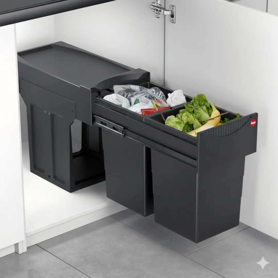 Hailo Tandem AE366685 Inbouw Prullenbak 28L