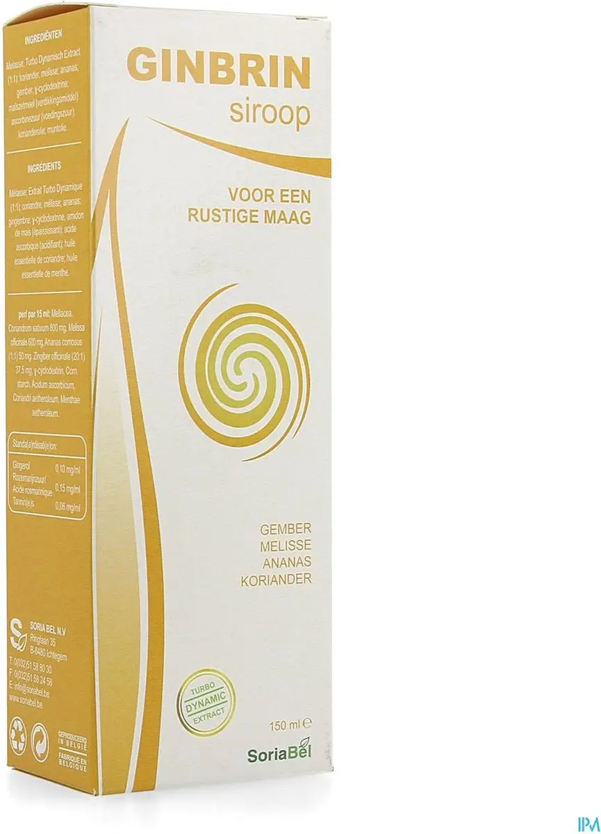 Soria Natural Ginbrin Siroop 150ml