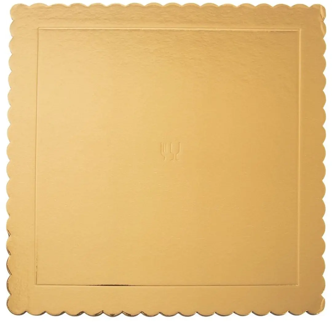 Orion Kwadratisch Taartonderlegger Goud 34x34cm