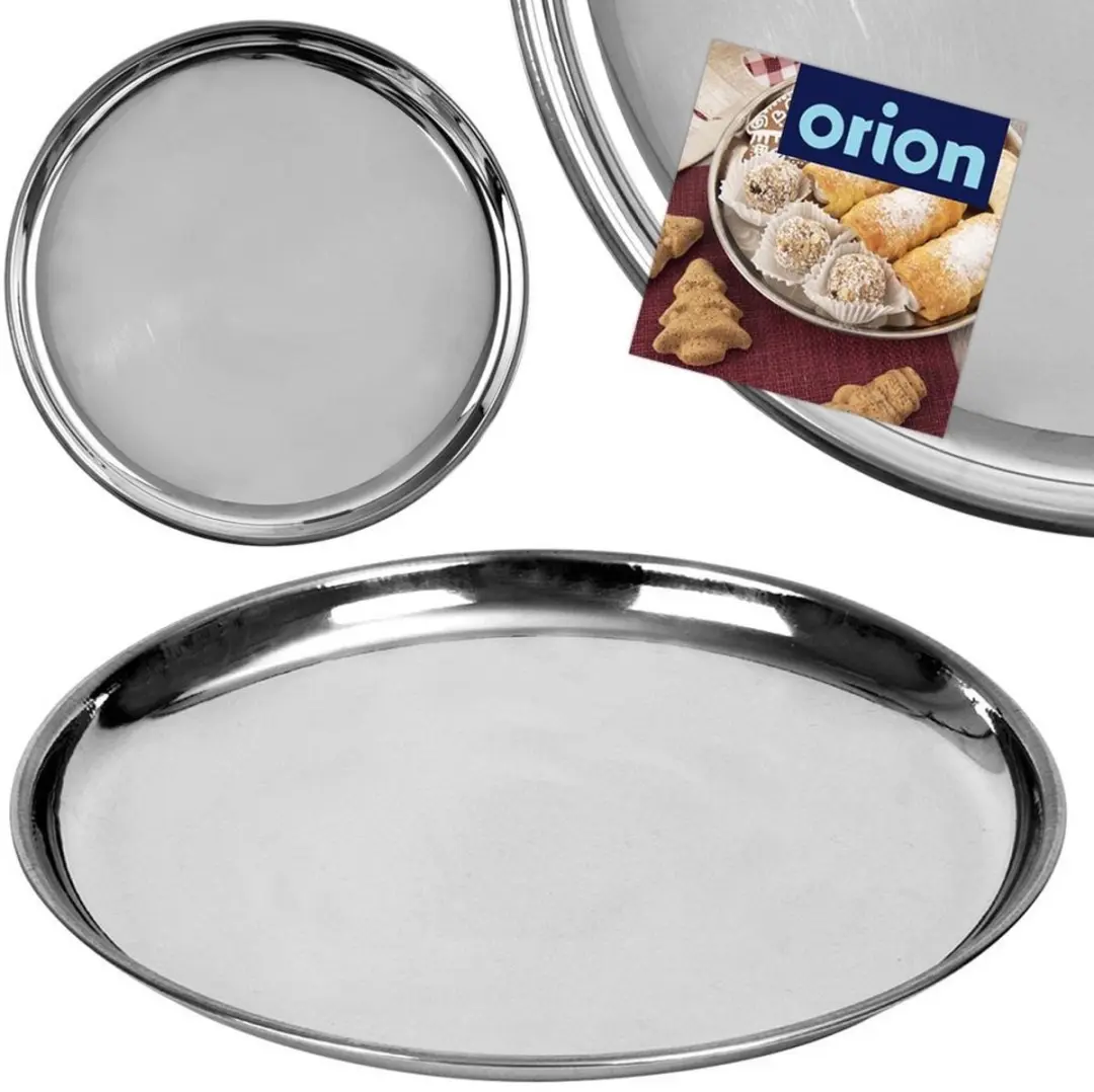 Orion Ronde RVS Serveerschaal 23cm - Hoogglans