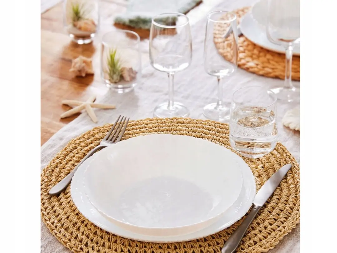 Luminarc Ammonite Servies 18-delig - 6 Personen - Wit