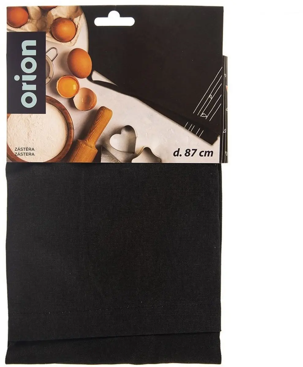 Orion Katoenen Keukenschort - Zwart
